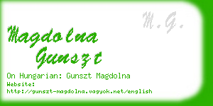 magdolna gunszt business card